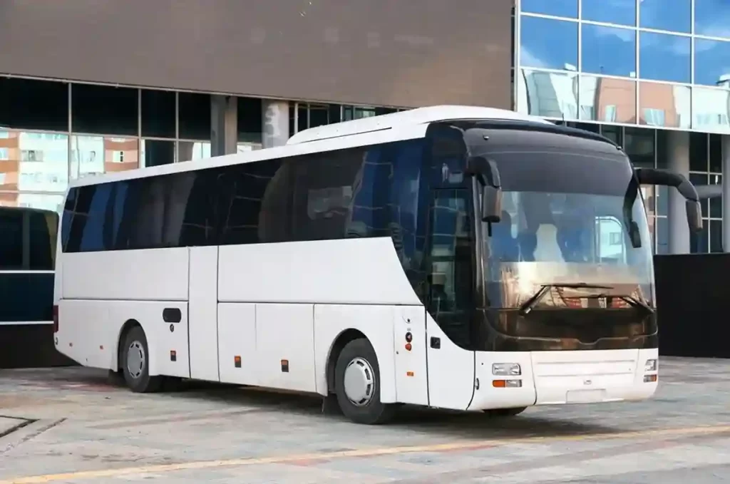 bus on bus stand